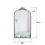 Miroir mural 43 po x 24 po Baroque Vintage