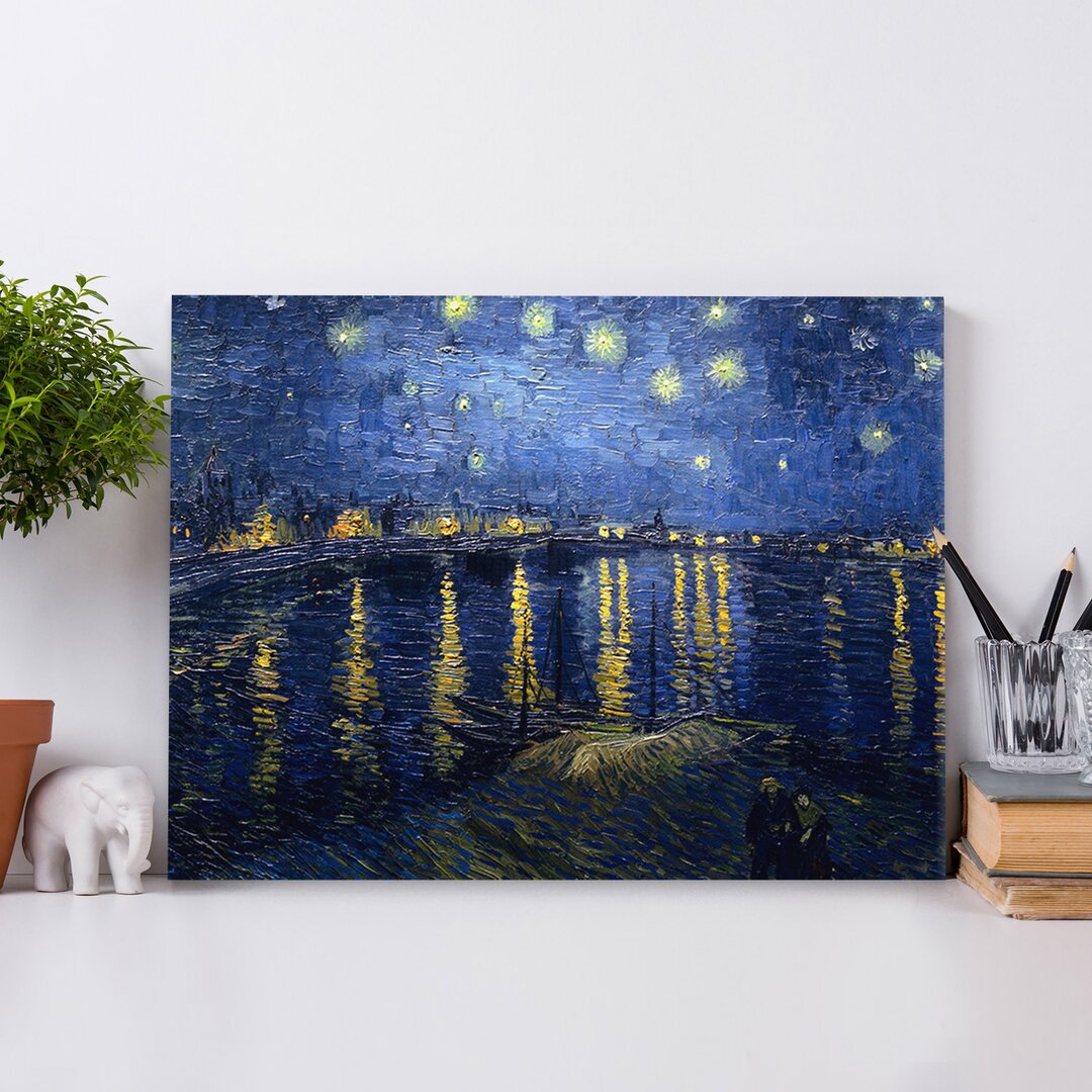 Leinwandbild Sternennacht über der Rhone von Vincent Van Gogh