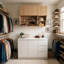 Armoire de base + armoire murale | Conception sans poignée et distributeur de papier hygiénique intégré