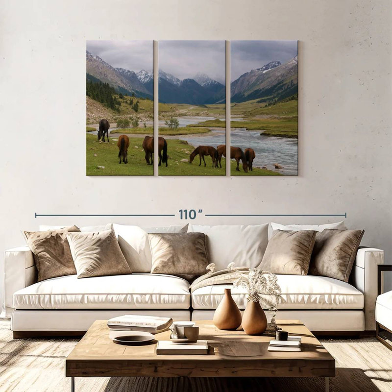 Brampt Karakol Horses, 48" H x 74" W
