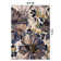 Dichiera Floral Brown/Navy/Cream Non-Slip Rubberback Area Rug