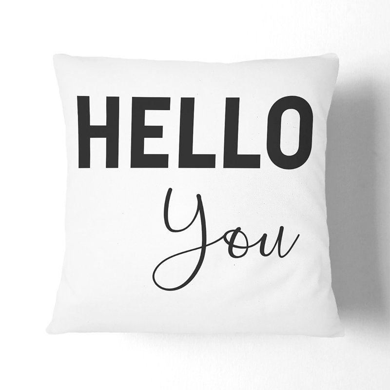 Square Cushion, 40cm H x 40cm W x 15cm D, Black