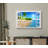 Beautiful Tropical Beach with White Sand, Clear Sea, and Palm Trees Under Blue Sunny Sky - Print on Canvas-56099186