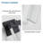 2 Pack 12W Waterproof LED Crystal Wall Lamp, Outdoor Fixture For Porch Garden Balcony Lighting Needs