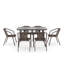 Jytte Rectangular 6 - Person Dining Set-395496737-395496736
