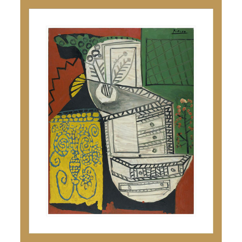 La commode chinoise par Pablo Picasso, impression giclée sur cadre, H 28,23 po x l 23,5 po