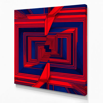 Art mural rigide sur toile bleue