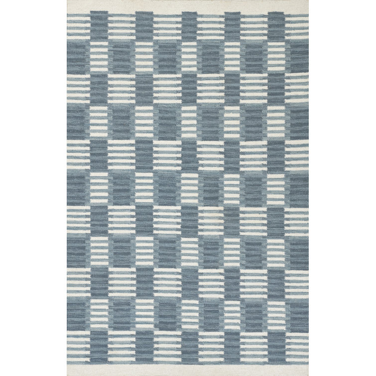 Freya Geometric Hand Woven Wool Rug
