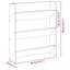 Wall Shoe Cabinets With Shelf 2 Pcs Engineered Wood-487293026