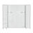 Queen Bed, White Finish, Space - Saving Bed With Foldable Cabinets, Fits Any Side Storage Doors, Hydraulic System For Easy Folding, Ideal Compact Spaces