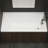 Dreamline Accessible Living Prism 60 x 36 AcrylX Drop-in Universal Drain Bathtub in White