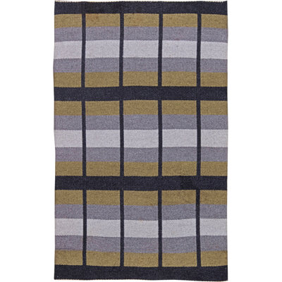 Vintage One-of-a-Kind Rectangle 4' X 7' 1950s Wool Area Rug in