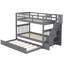 Lit superposé simple avec lit gigogne Stairway, une solution de couchage polyvalente et fonctionnelle pour les familles et les amateurs de soirée pyjama-1857984067