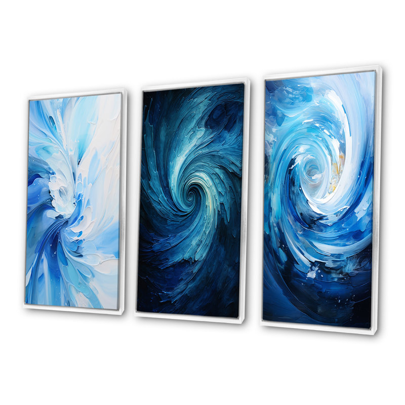 Probst, White Floater Framed, 28" H x 36" W