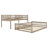 Full XL over Queen Bunk Bed with Ladder, Safety Guardrails