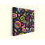 Art abstrait sur toile abstrait, cœurs colorés de griffonnages, impression multicolore vibrante de style dessiné à la main, décoration intérieure-797622803