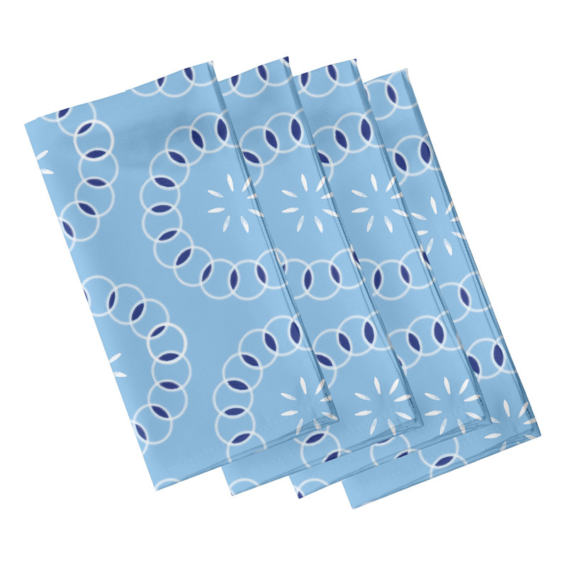 Serviette 22 po Chatou, L 18 po x L 18 po, Bleu