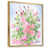 Toile avec cadre flottant or
