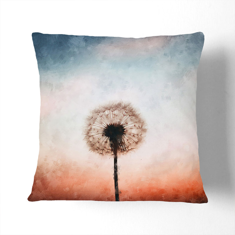 Floral Square Throw Cushion, 55cm H x 55cm W x 20cm D