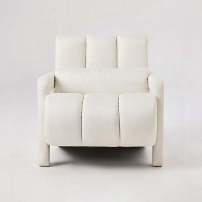 Upholstered Linen  Armchair