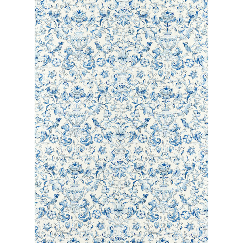 Pompadour Fabric, Indigo