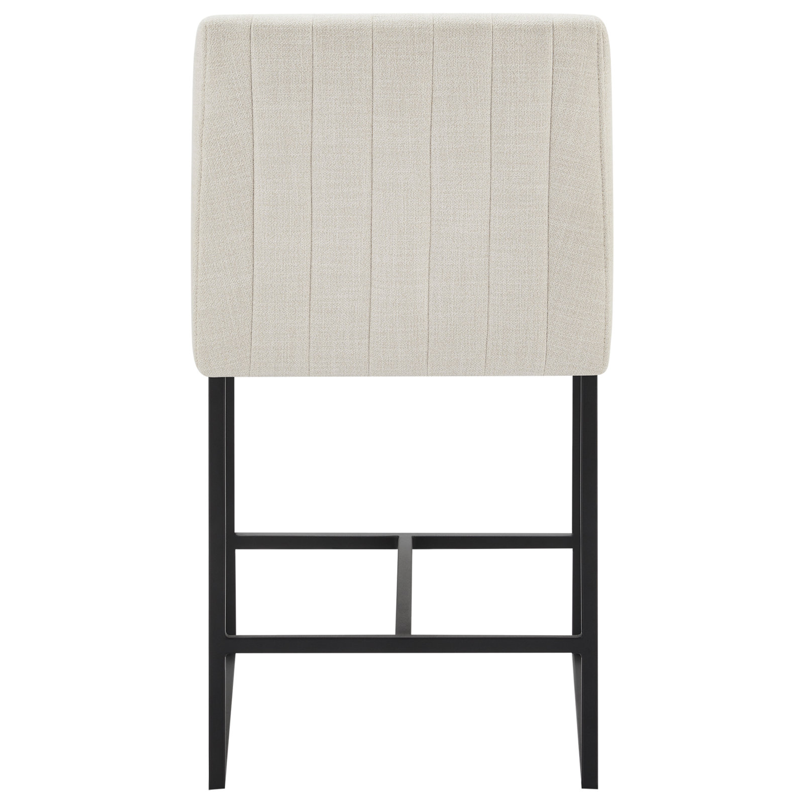 Winn 26" Bar Stool, Effie Linen Performance Linen