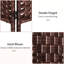 Clôture de pièce brune élégante. Améliore l'intimité et la déco grâce à sa structure tressée artistique marron. Parfait pour les bibliothèques.