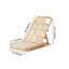 Chaise longue d'extérieur inclinable scandinave en bois naturel
