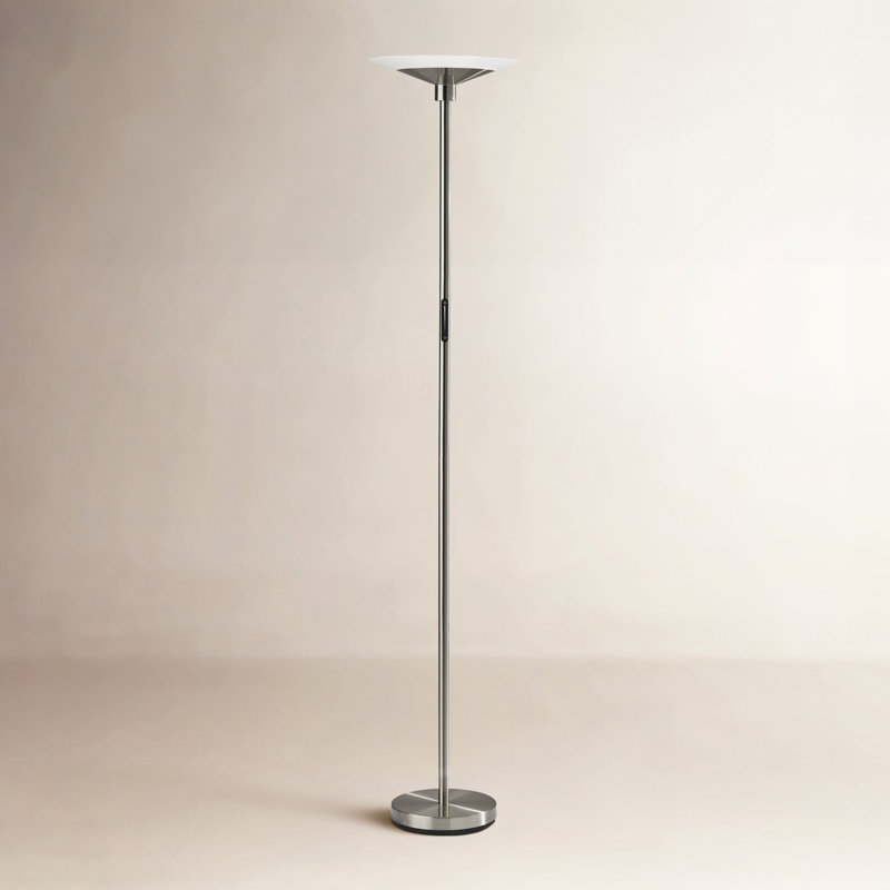 Kothari 70.5'' Brushed Steel LED Torchiere Floor Lamp
