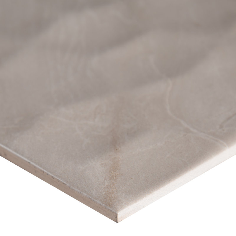 Ahri 12 in. x 24 in. Matte Ceramic Marble Look Wall Tile, Cavo Sumi