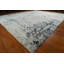 Tapis en laine noué à la main 8 pi x 9 pi 11 po | Tapis de jardin architectural moderne | Tapis transitionnel gris marine | Grand tapis de style fin