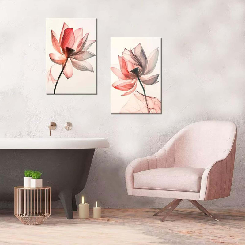 2 Piece Wrapped Canvas Wall Art