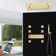 Matera Brushed Gold Thermostatic Phone Controlled Shower Modern Smart Design with Precise Control