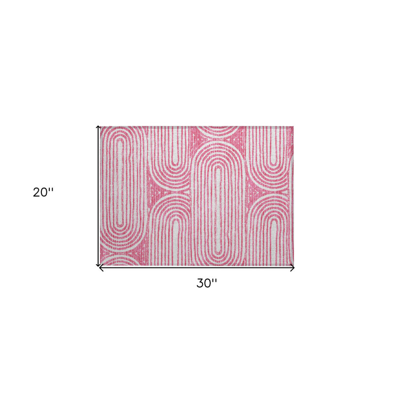 Tapis extérieur lavable antidérapant 2 pi x 3 pi Blush