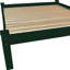  Structure de lit en bois massif vert foncé Blackwell - Grand, vert
