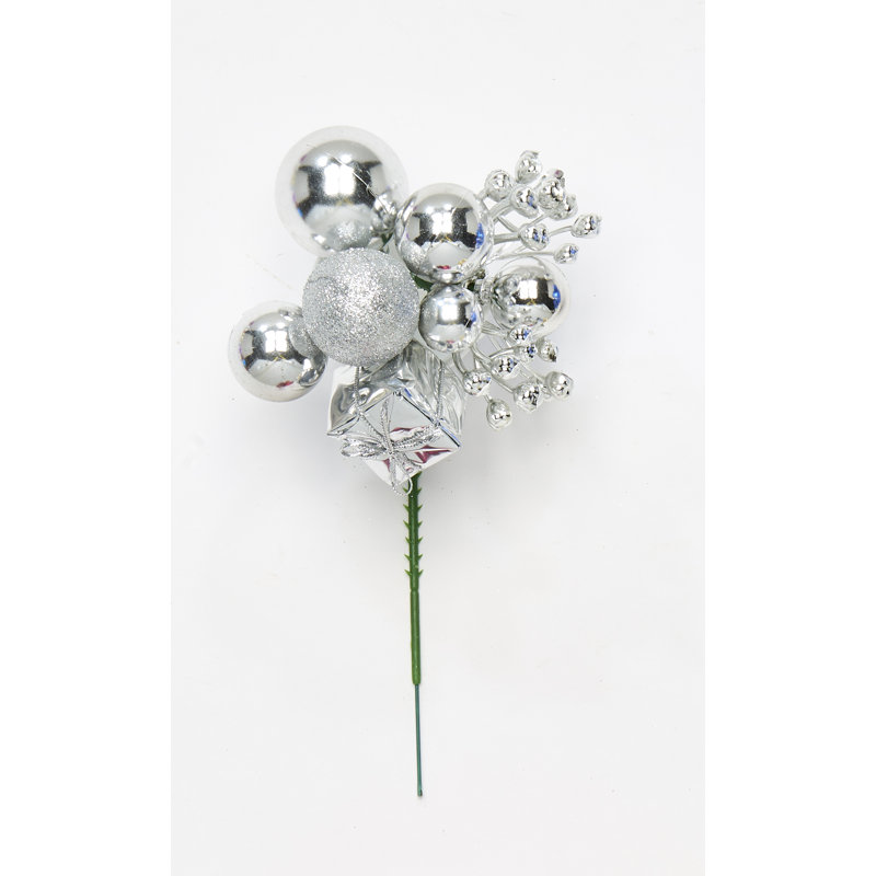 Boule de Noël, cadeau, baie, choix, Argent