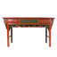 Table tibétaine à trois tiroirs florale antique peinte à la main - l 60 po