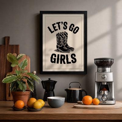 Let's Go Girls Retro - Framed Print