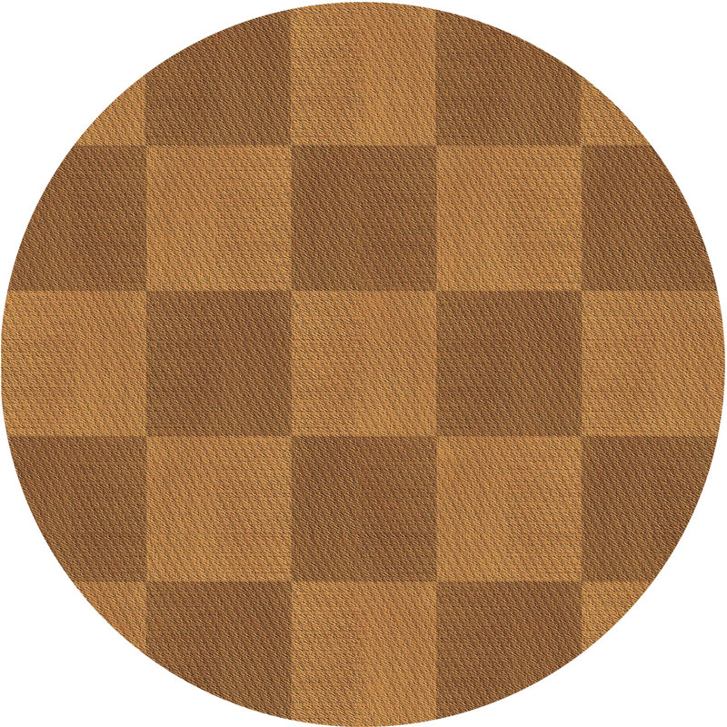 Tapis brun Amorian, Rond 8 pi