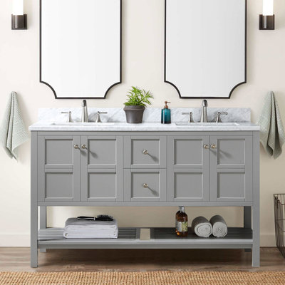 Rangement pour meuble-lavabo autoportant 60 po