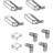 Window Screen Frame Kit  5/16 X 3/4 X 36 - Replace Missing Or Damaged Window Screen Frames - Construct 36 X 36 Or Smaller Screen  Includes Aluminum Frame And Vinyl Spline With Plastic Corners  White (1 Kit)