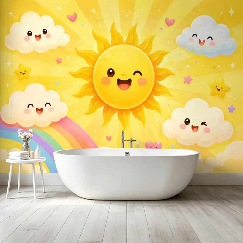 Adhésif mural amovible auto-adhésif, 68.88" L x 96" W