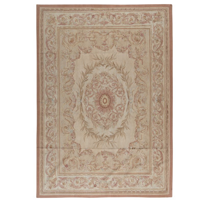 Hand Knotted Wool Area Rug in Multi