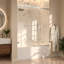 Porte de douche coulissante sans cadre Serenity 56''-60''L x 72''H avec verre clair de 3/8" (10 mm) chromé-97146964