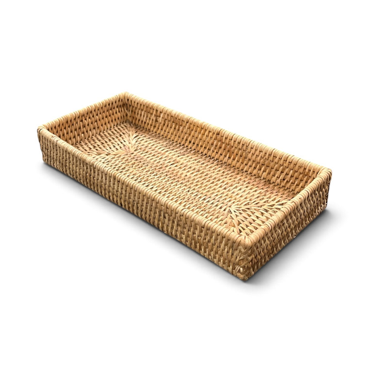 Plateau de bain rectangulaire, Naturel mat