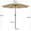 294cm Tilt Market Parasol-2041017857
