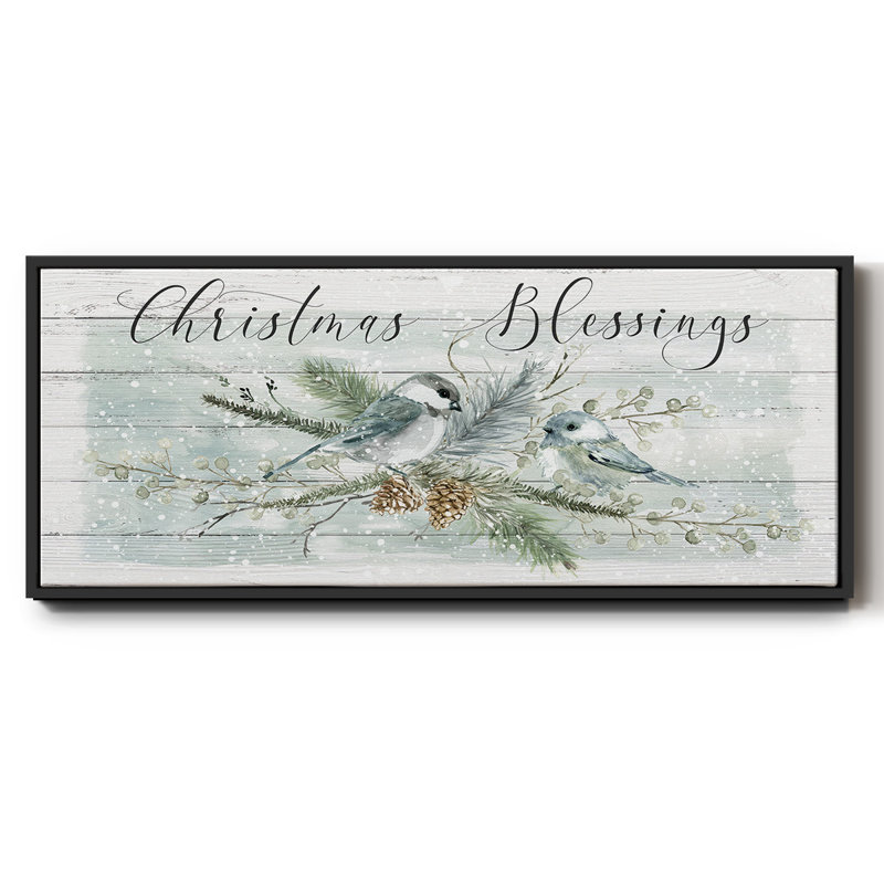 Christmas Blessings - Toile encadrée, H 20 po x l 50 po