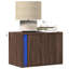 Daryana 50cm W Manufactured Wood Bedside Table-1366402217