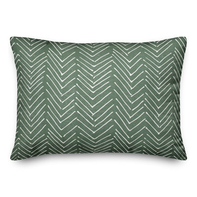 Chevron Outdoor Reversible Throw Pillow