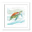 Ayluardo «Turtle Tropics I», reproduction de peinture à l'aquarelle encadrée